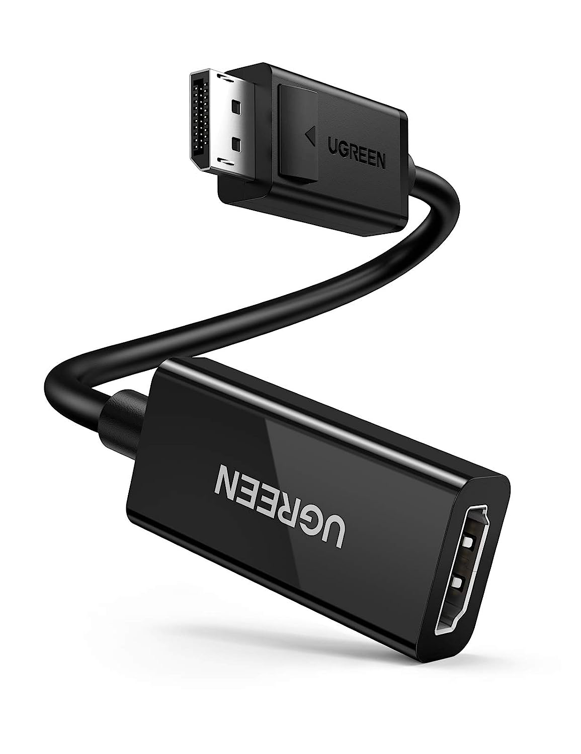 Cáp chuyển Displayport to HDMI 4K60Hz đầu cái Ugreen MM137 dài 25cm Chính Hãng