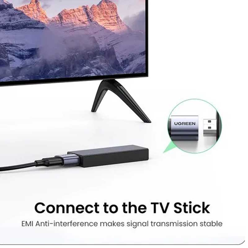 Đầu nối HDMI 2.1 Ugreen 90592 Hỗ trợ 8K@60Hz, 48Gbps, eARC 3D HDR