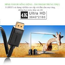 Cáp chuyển đổi DisplayPort sang HDMI UGREEN DP101 hỗ trợ 4k60hz Chính Hãng