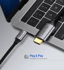Cáp chuyển USB C to HDMI dài 1,5m hỗ trợ 4K 2K @60Hz Ugreen 50570