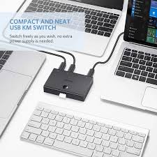 Bộ chia sẻ 2 máy tính vào 1 máy in cổng USB 2.0 Ugreen 30345