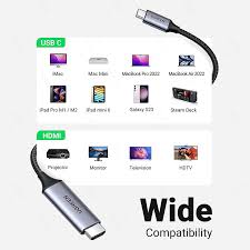 Cáp chuyển USB C to HDMI dài 1,5m hỗ trợ 4K 2K @60Hz Ugreen 50570