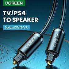 Cáp Âm Thanh Audio Quang Toslink UGREEN AV122 giao thức S/PDIF, hỗ trợ Dolby 7.1 kênh