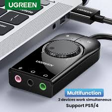 Bộ USB Sound Card – USB 2.0 ra Loa Cao Cấp Ugreen 40964