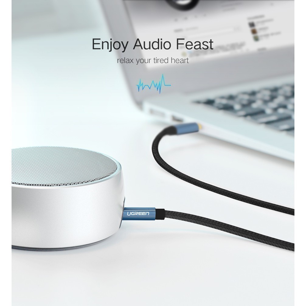 Cáp âm thanh 3.5 Ugreen AV112 dài từ 1 mét đến 5 mét