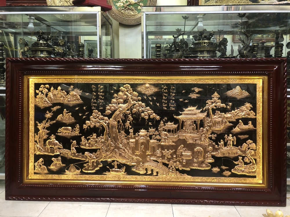 Cách vệ sinh giúp tranh đồng luôn sáng bóng