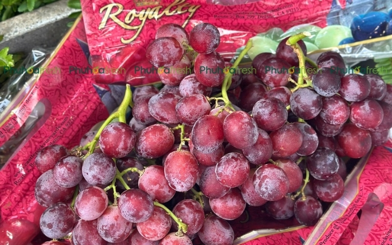 Nho, đặc biệt là nho đỏ và nho đen, thuộc nhóm trái cây giải nhiệt ngày Tết nhờ hàm lượng cao polyphenol và chất chống oxy hóa