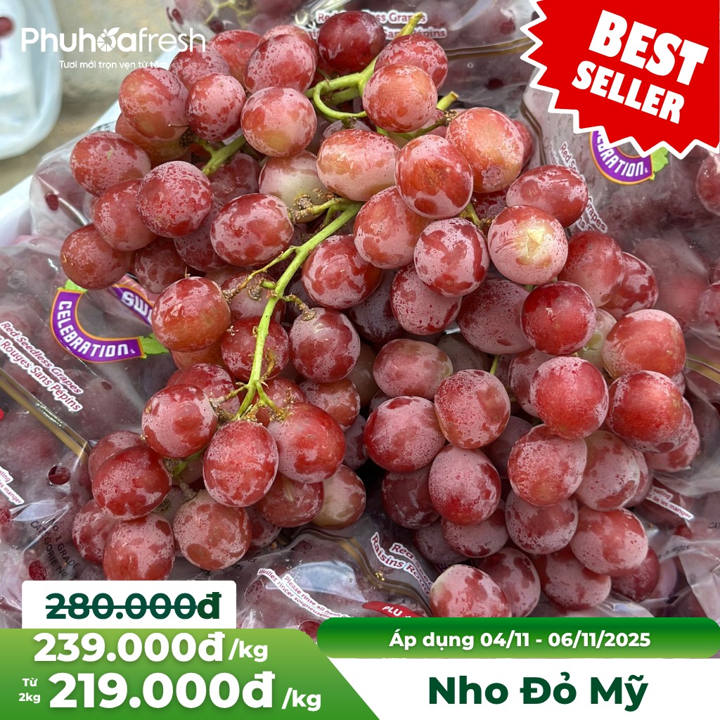 Nho Đỏ Mỹ