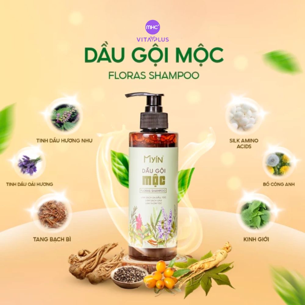 Dầu gội Mộc Floras Shampoo MYIN 300ml