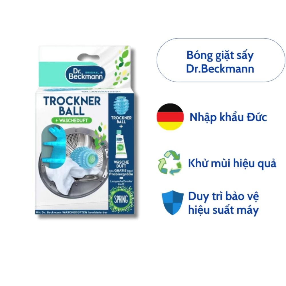 Bóng giặt sấy chống nhăn và làm thơm quần áo Dr Beckmann trockner ball