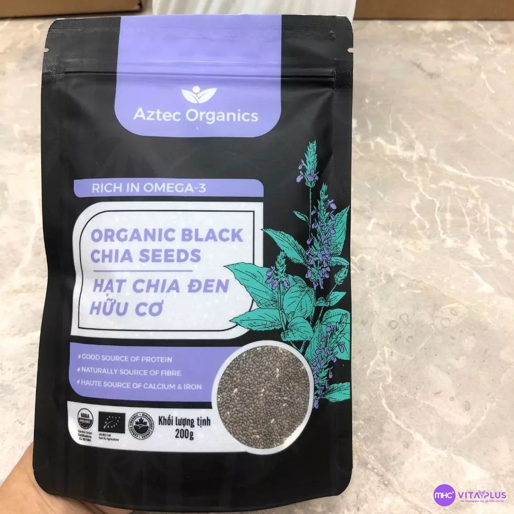 Hạt chia hữu cơ - Aztec Organics 200gr