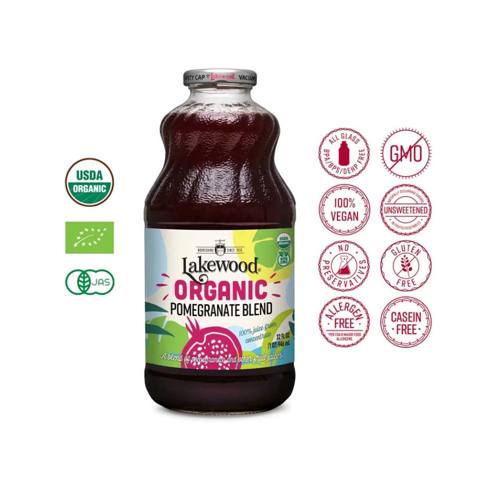 Nước ép hữu cơ hỗn hợp lựu 946ml LAKEWOOD