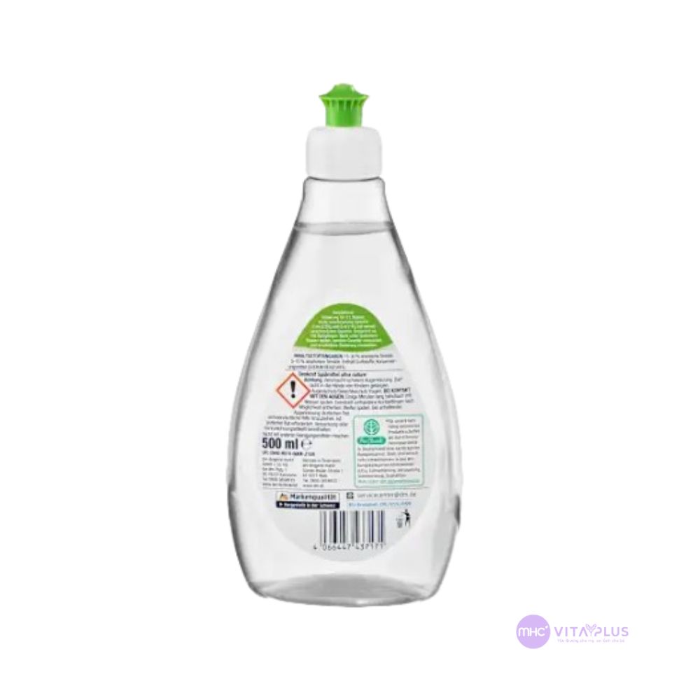Nước rửa bát hương thiên nhiên Denkmit Spülmittel Ultra Nature So jahre 500 ml màu xanh