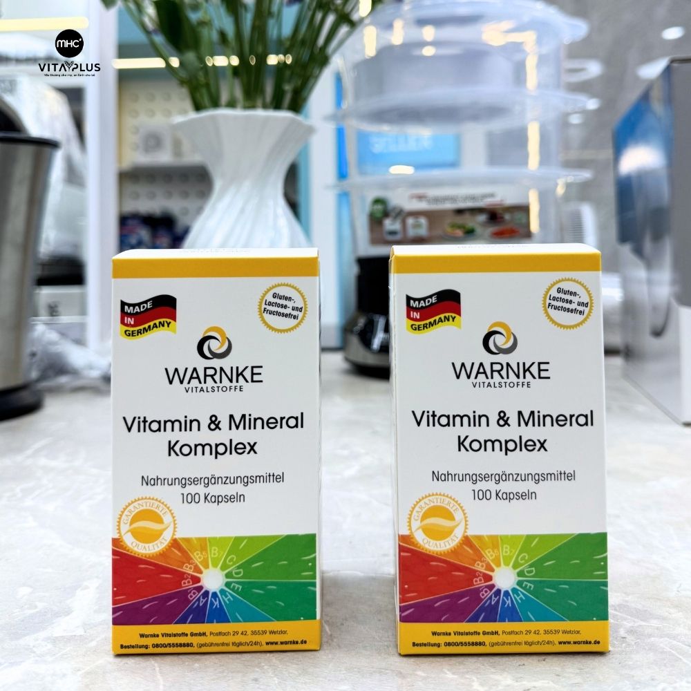Viên uống Vitamin & Mineral Komplex H/100v WARNKE Vitamin khoáng chất tổng hợp
