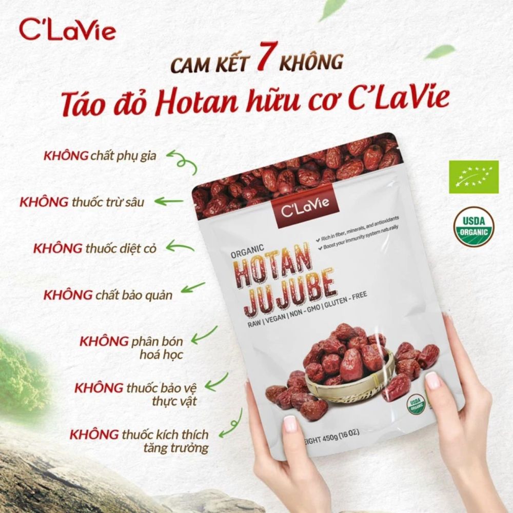 Táo đỏ Hotan hữu cơ C'LaVie 450g