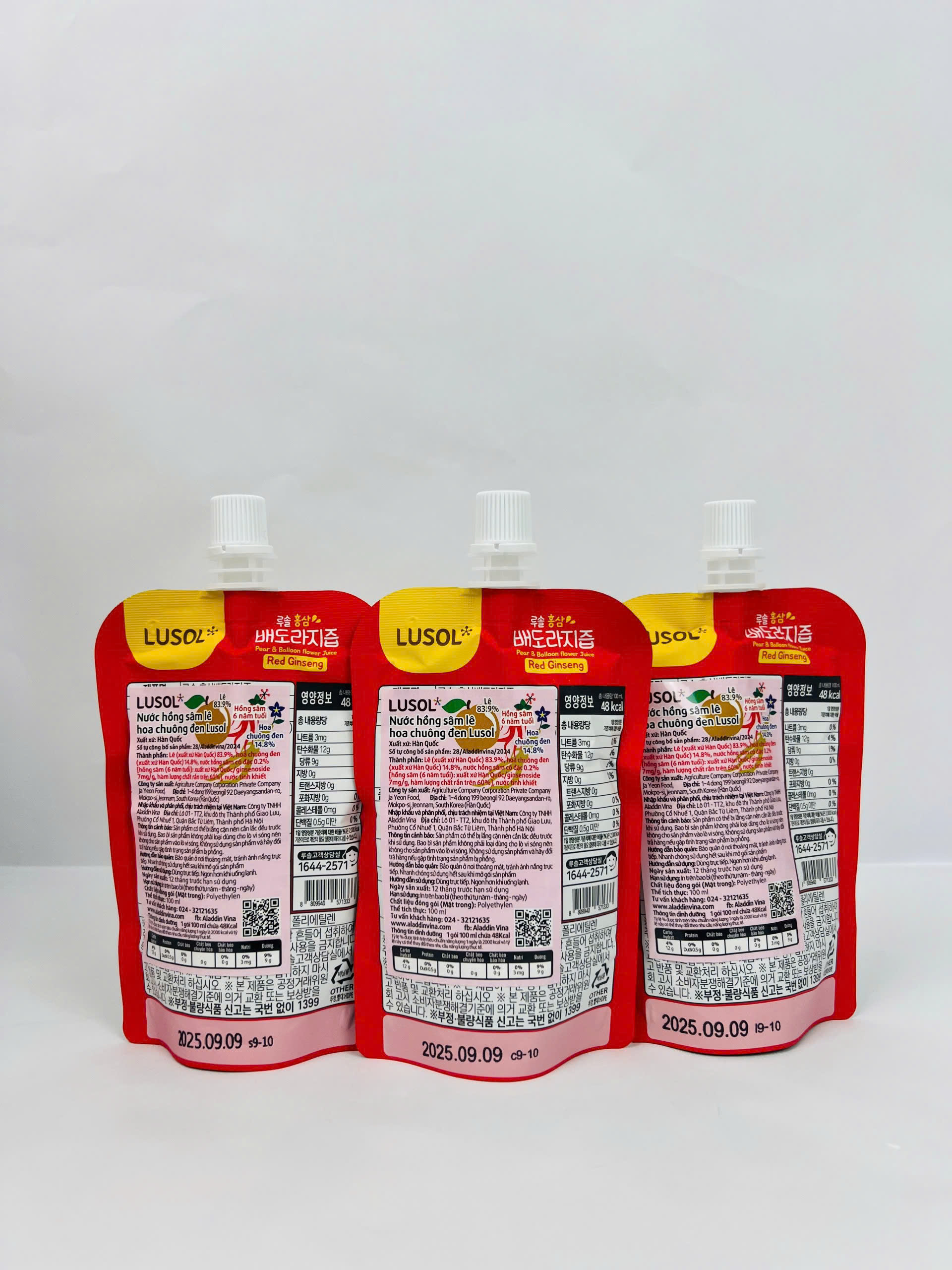 Nước hồng sâm lê hoa chuông đen Lusol cho bé