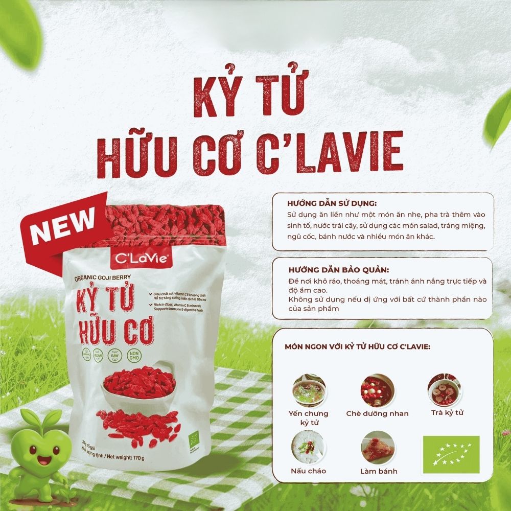 Kỷ tử hữu cơ C'LaVie 170g