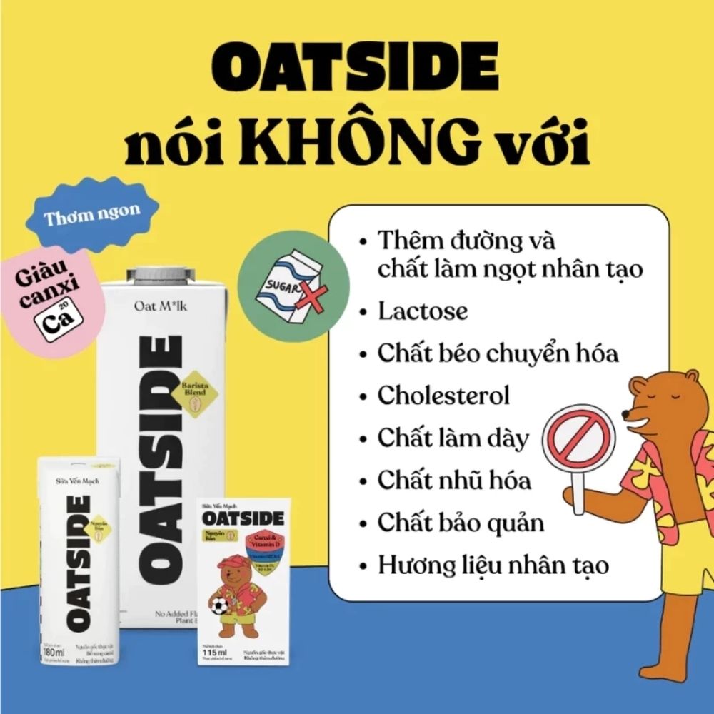 Sữa yến mạch Oatside Barista Blend 1L