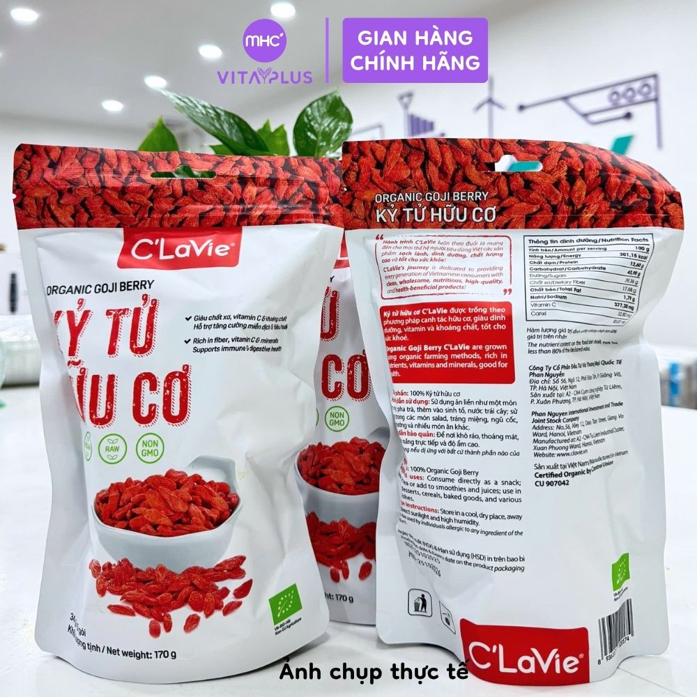 Kỷ tử hữu cơ C'LaVie 170g