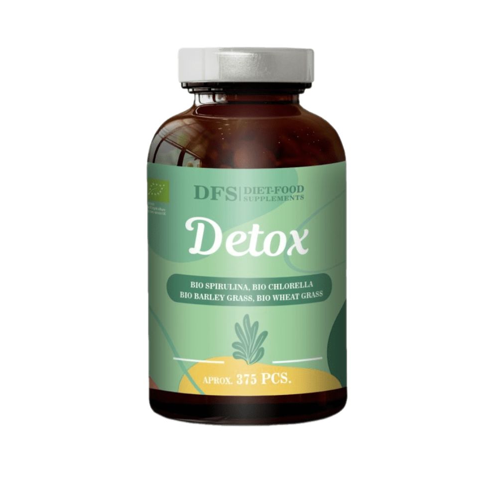 Viên uống hỗn hợp bột tảo và bột cỏ lúa mì detox hữu cơ (375 viên) Diet Food 150g - Ba Lan