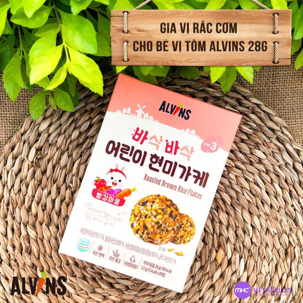 Gia vị rắc cơm cho bé vị tôm Alvins 28g