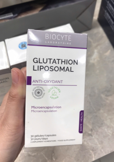 Vin un b ung Glutathion Liposomal H/30V BIOCYTE Glutathion vi bao chng oxy ha, sng Vin un b ung Glutathion Liposomal H/30V BIOCYTE Glutathion vi bao chng oxy ha, sng