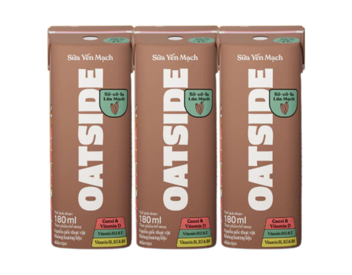 Sữa yến mạch vị sô -cô -la lúa mạch OATSIDE 180ml
