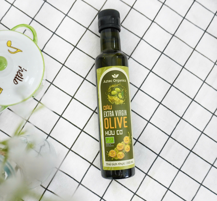 Dầu Extra Virgin Olive hữu cơ 250 ml - Aztec Organics