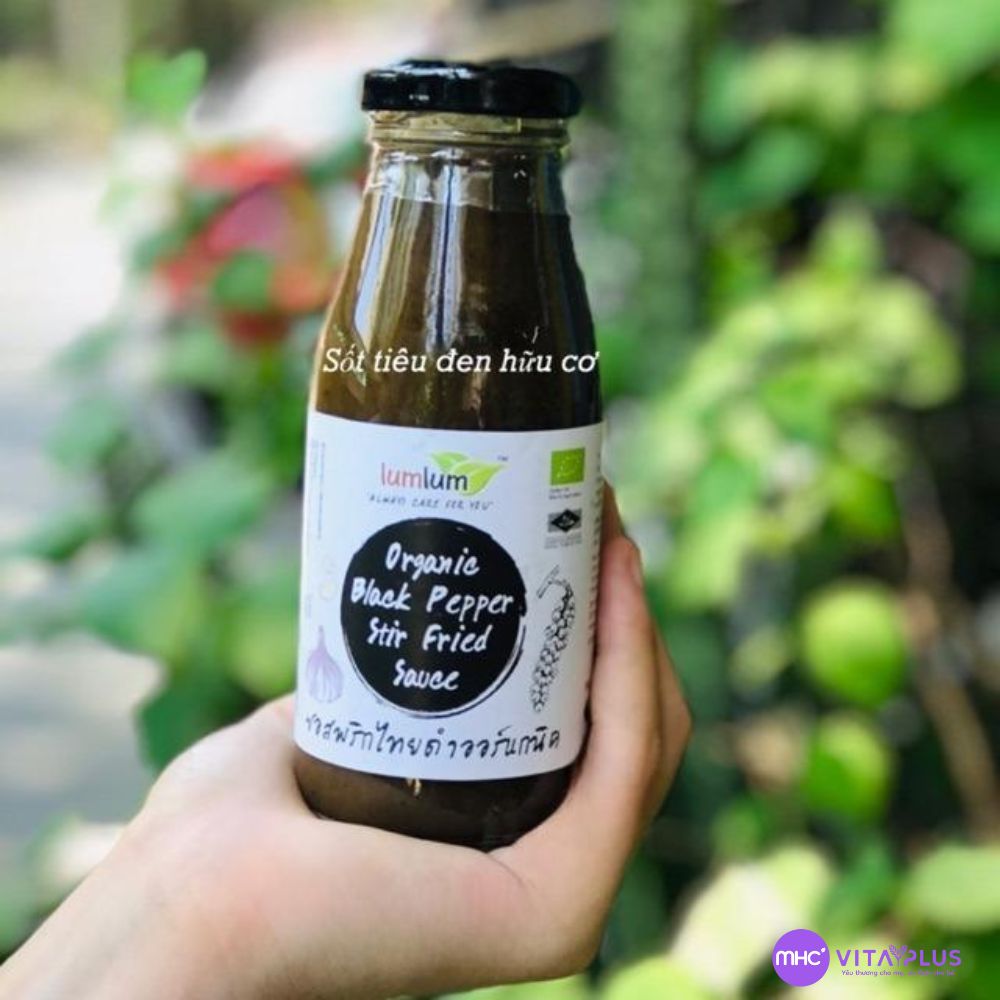 Sốt tiêu đen hữu cơ Lumlum 200g - Thái Lan