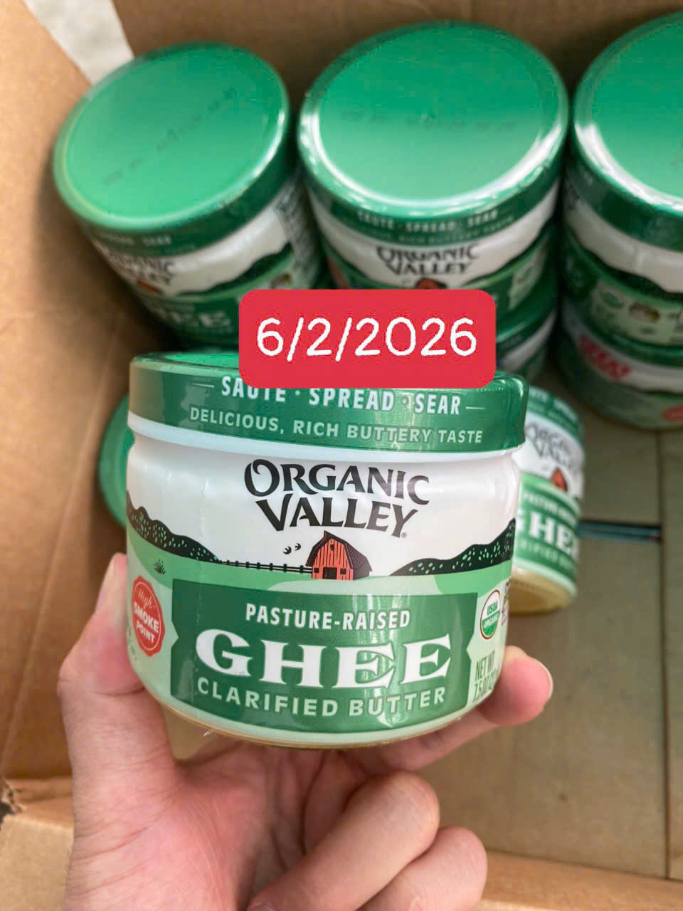 Bơ Ghee Organic Valley - 212g