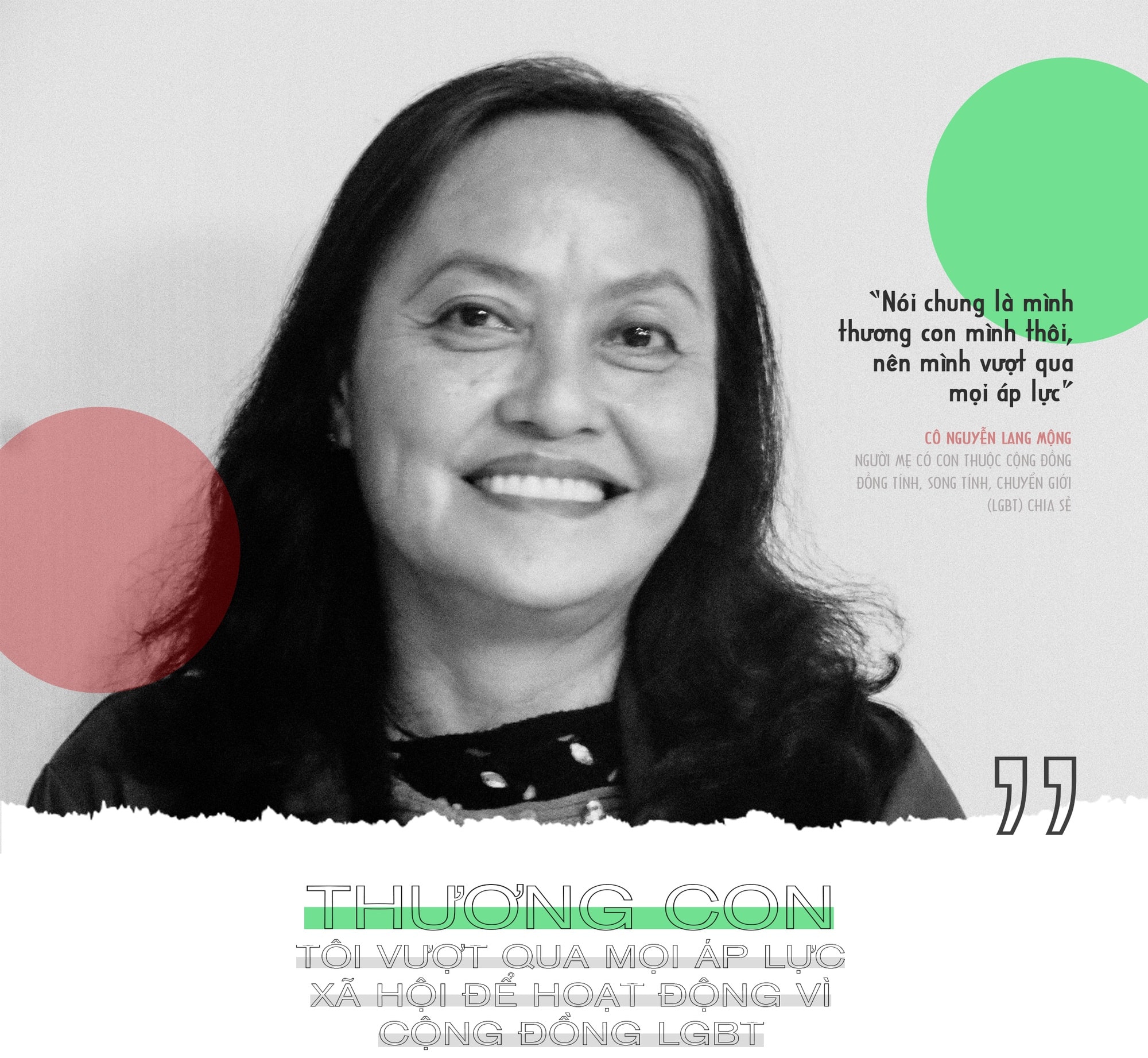 Thương con, tôi vượt qua áp lực xã hội để hoạt động vì cộng đồng LGBT