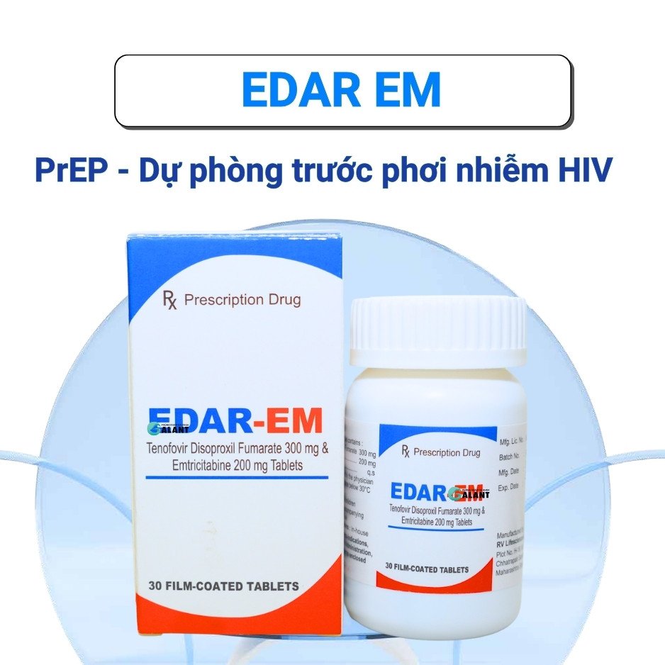 EDAR EM 200/300 – 30 viên – PrEP dự phòng HIV