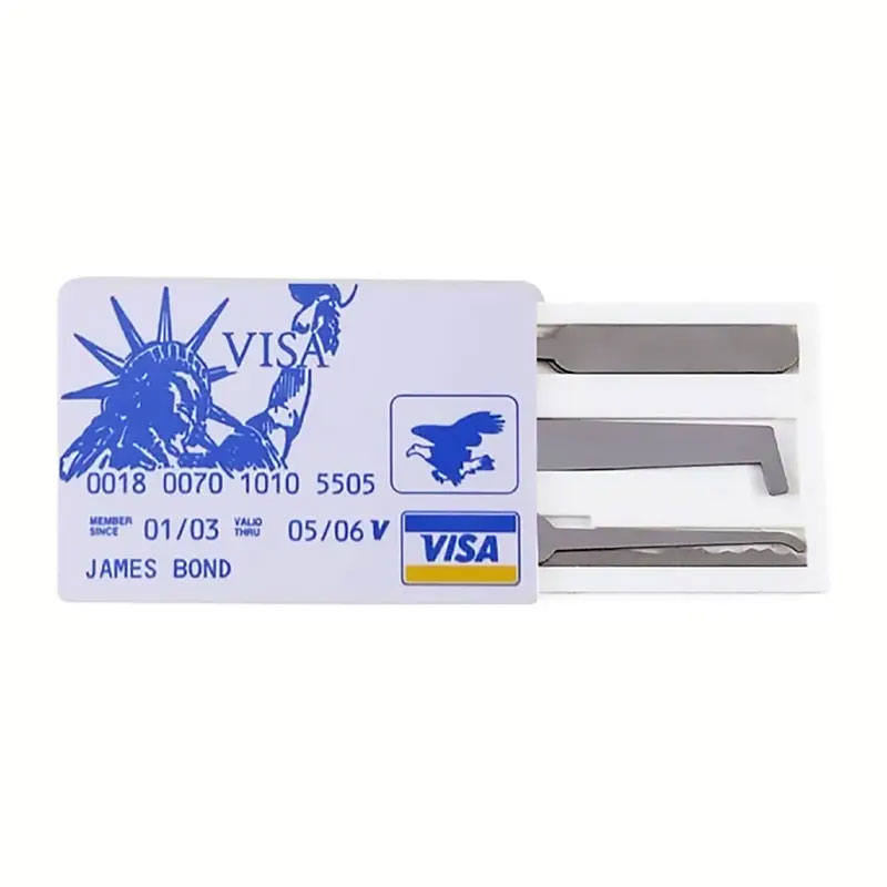 Bộ Dụng Cụ Mở Khóa Cơ Bản 5 Món Ngụy Trang Thẻ ATM Tiện Lợi (Dành Cho Học Nghề, EDC, Cứu Hộ Khẩn Cấp)