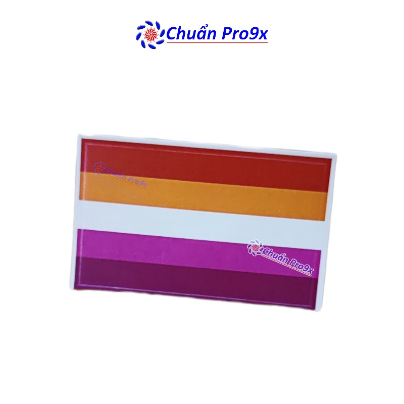 Sticker cờ LGBT Lesbian đồng tính nữ hình chữ nhật