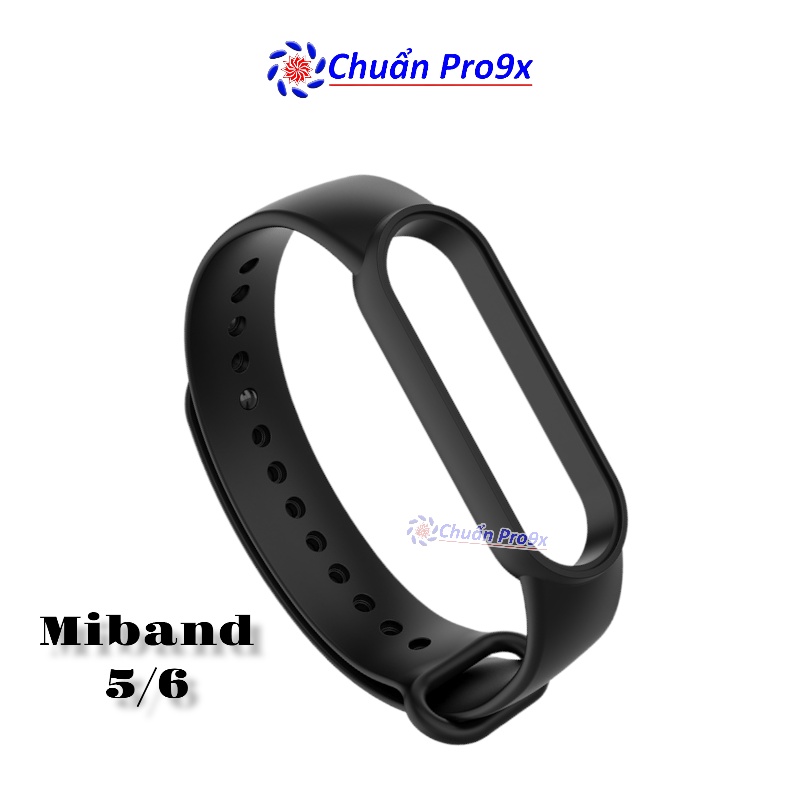 Dây đeo thay thế cho Miband 5 Miband 6 nhựa dẻo TPU Trơn nhiều màu chuanpro9x