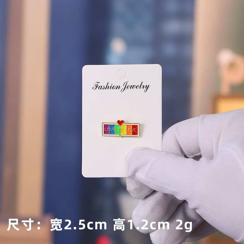 Ghim Cài Áo Love Is Love Lục Sắc – Pin Cài Balo Pride LGBT Cao Cấp Chuẩn Pro9x