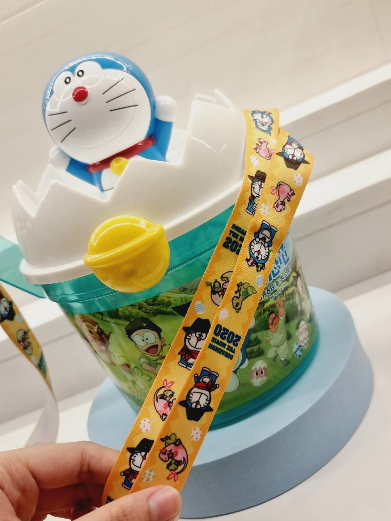 Hộp Bắp Doraemon Chính Hãng Nhật – Mẫu Movie 2020 Trứng Khủng Long, Dùng Decor & Đựng Đồ