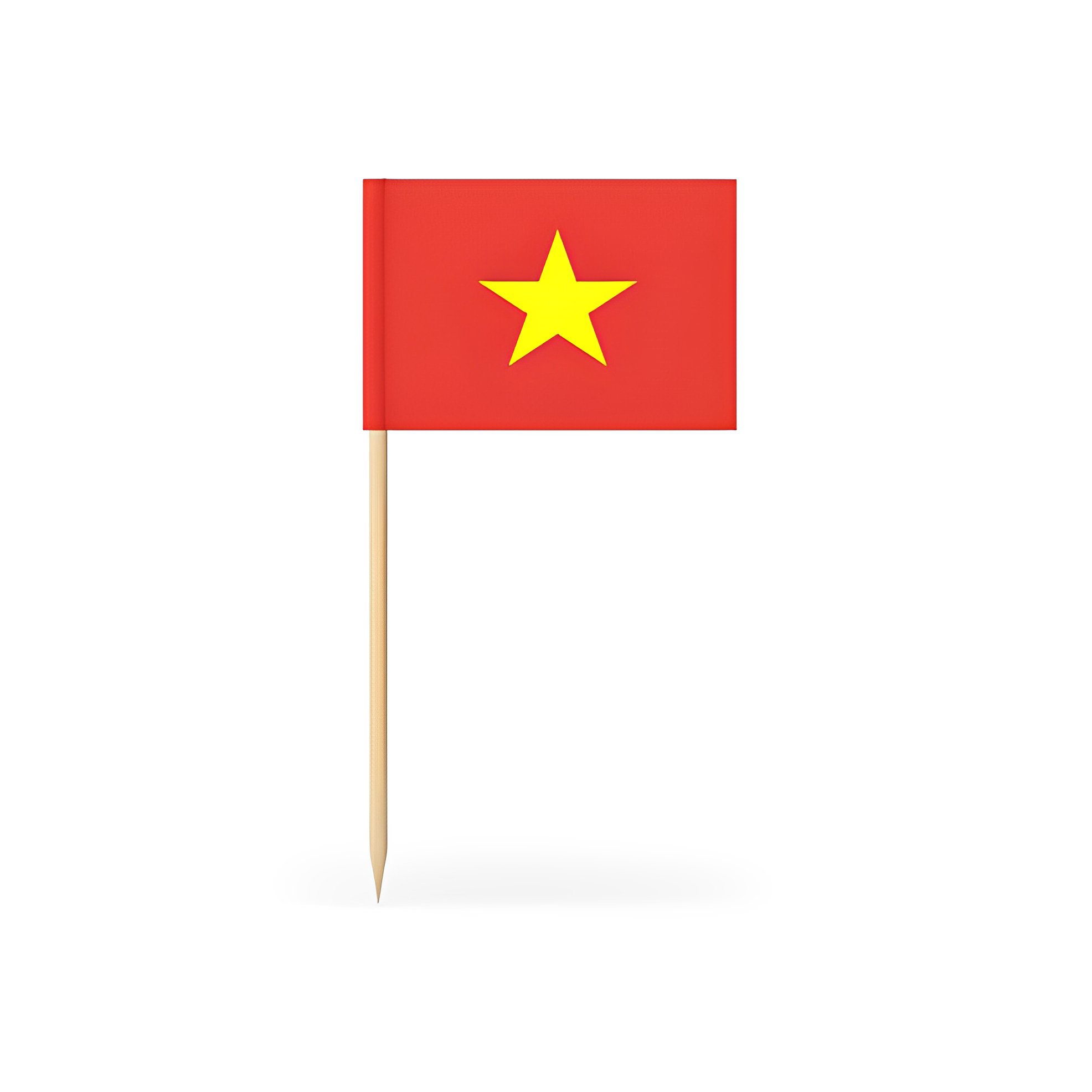 Cờ tăm cờ Việt Nam mini trang trí 2.5x3.5 cm