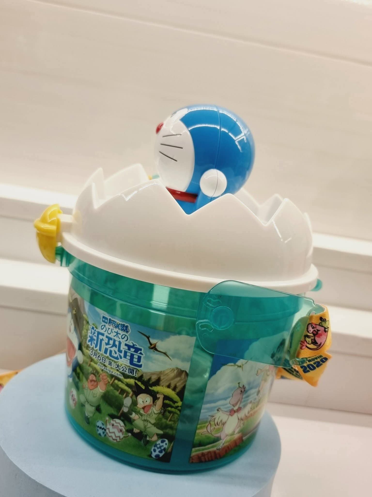 Hộp Bắp Doraemon Chính Hãng Nhật – Mẫu Movie 2020 Trứng Khủng Long, Dùng Decor & Đựng Đồ