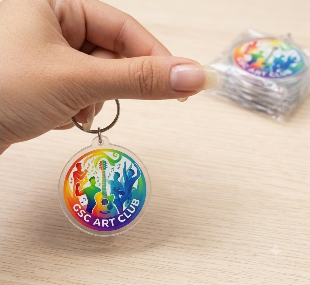 Móc Khóa Mica GSC Art Club Pride – Quà Tặng GSC Art Club