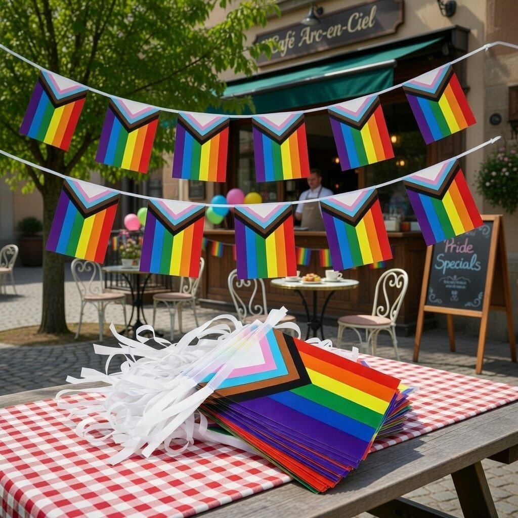 Dây cờ LGBT Cờ Tiến bộ (Progress Pride Flag)