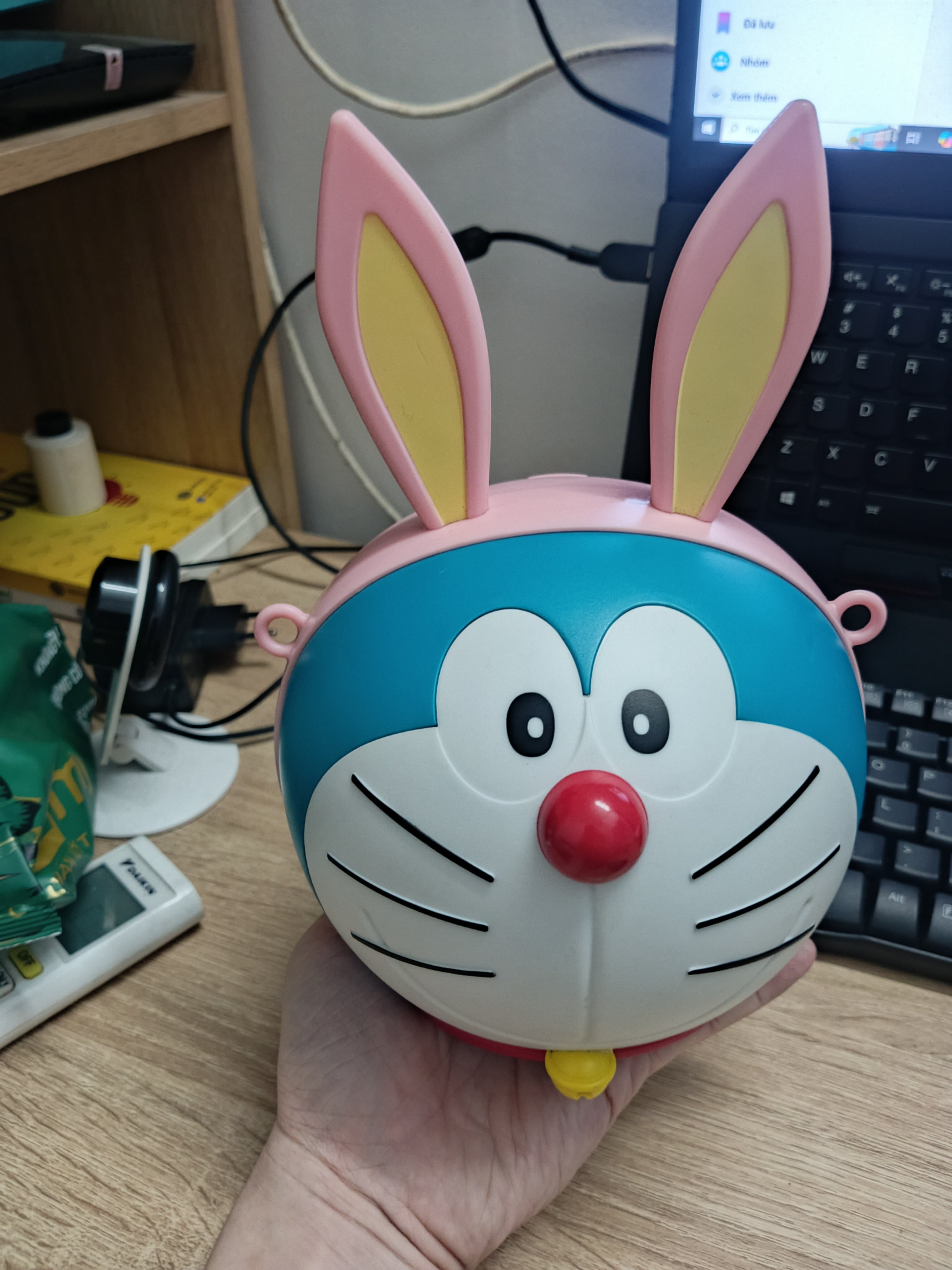 Hộp Bắp Doraemon Phiên Bản Tai Thỏ Pinky - Hàng Sưu Tập Rạp Phim