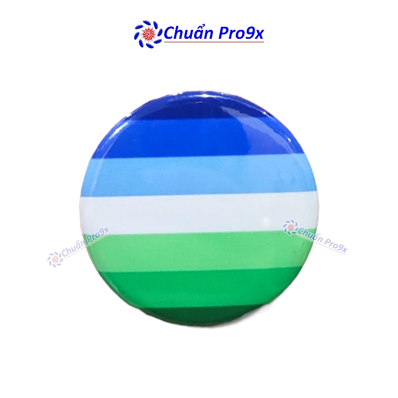 Huy Hiệu LGBT Gay Nam (Cờ MLM) 44mm – Phụ Kiện Cài Áo Tự Hào