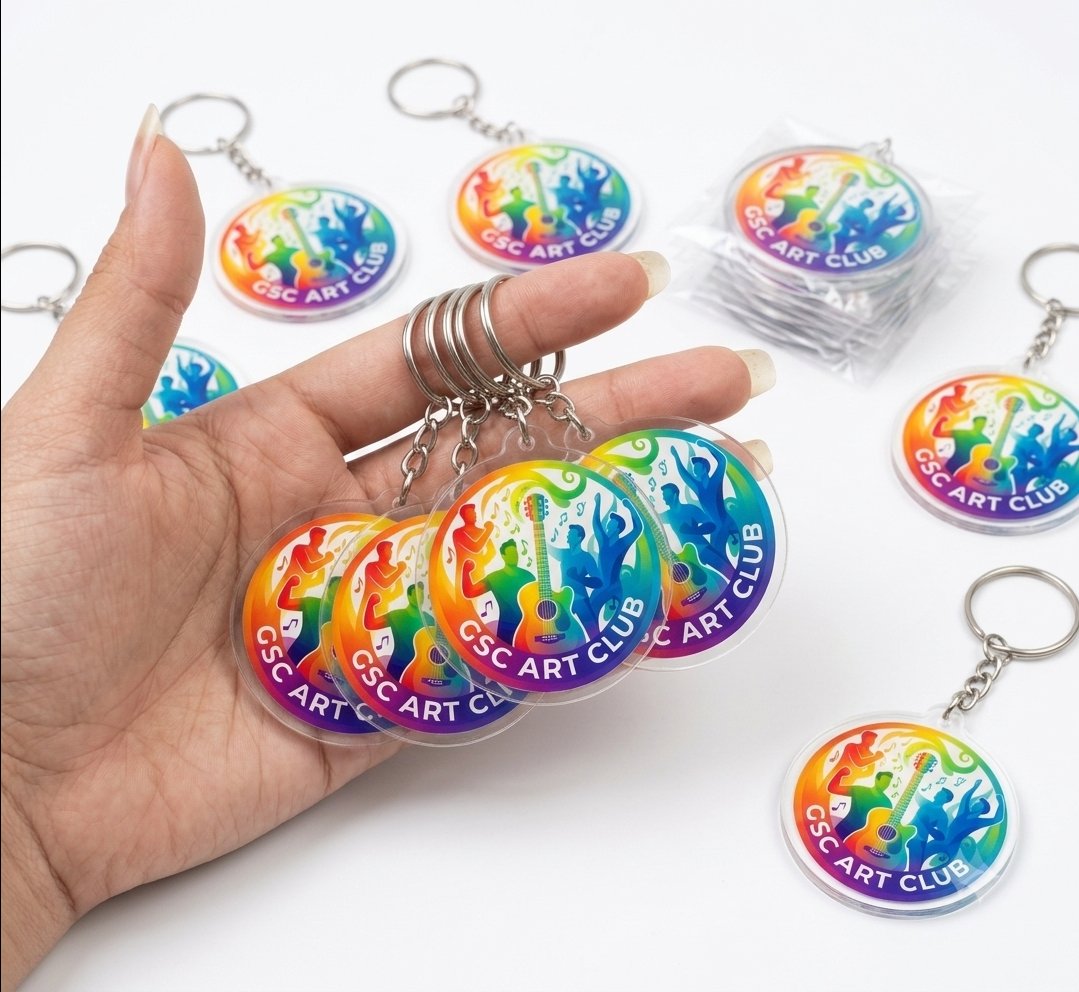 Móc Khóa Mica GSC Art Club Pride – Quà Tặng GSC Art Club