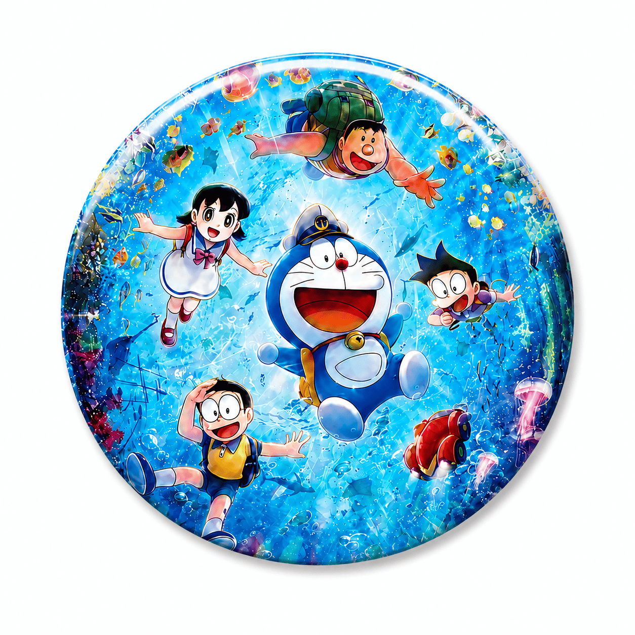 Huy Hiệu Cài Áo Doraemon 2026 Bản Đặc Biệt (Size 44mm) - Phụ Kiện Anime Hoạt Hình Đáng Yêu
