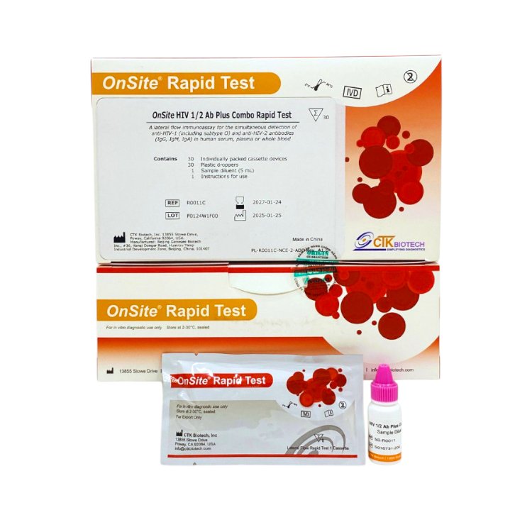 Bộ xét nghiệm Giang Mai OnSite Rapid Test CTK Biotech