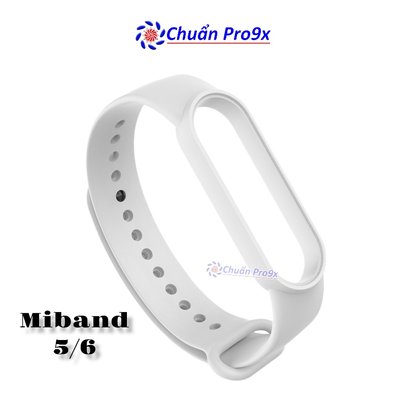 Dây đeo thay thế cho Miband 5 Miband 6 nhựa dẻo TPU Trơn nhiều màu chuanpro9x