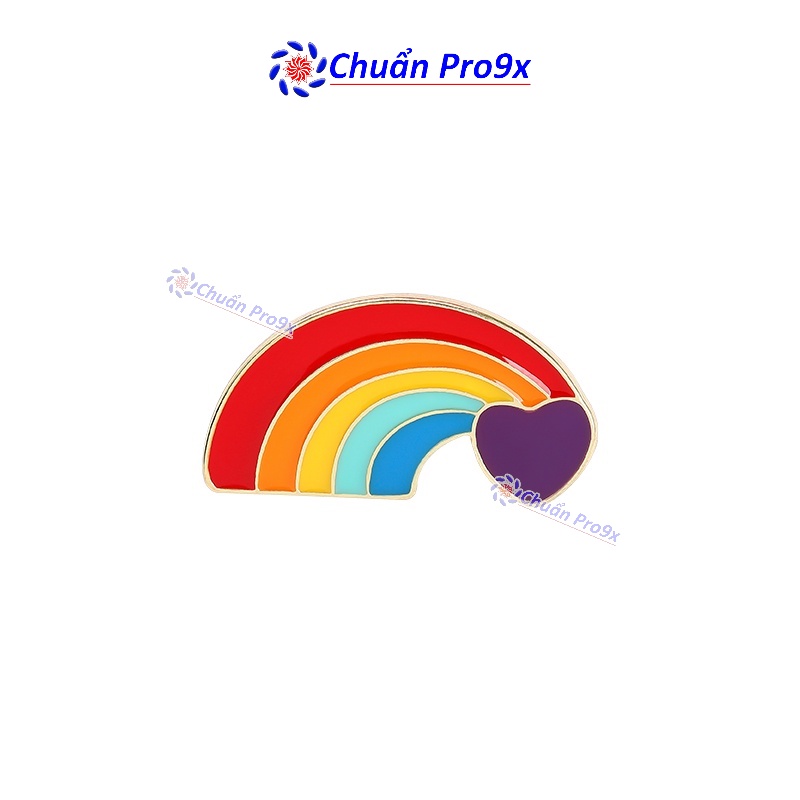 Ghim cài LGBT cầu vồng lục sắc Love KHG3374