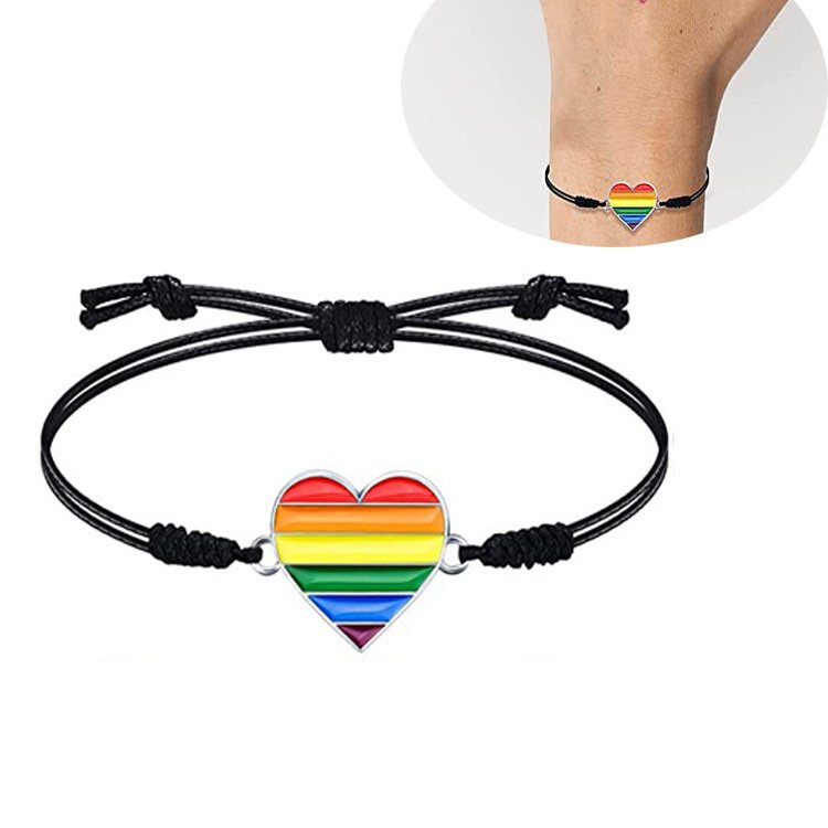Vòng Tay LGBT Trái Tim Cầu Vồng