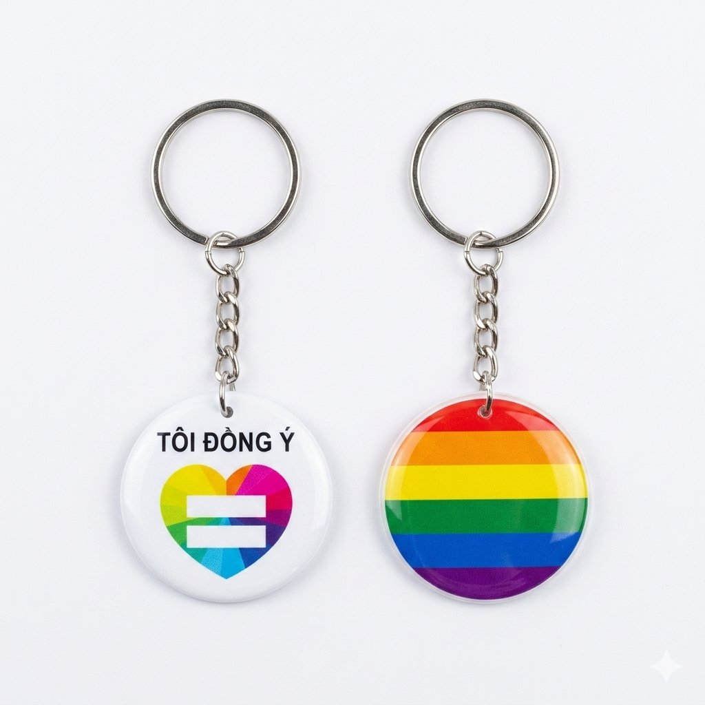 Móc khóa LGBT Tôi Đồng Ý NW2022